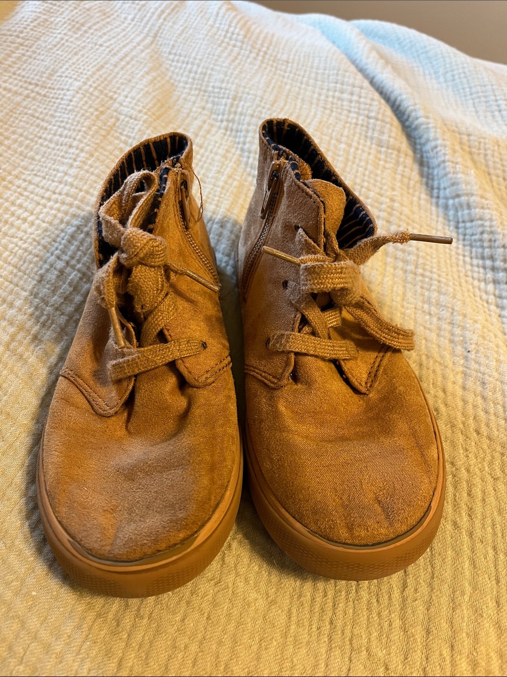 Cat & Jack Kids Brown Suede Lace-Up Boots